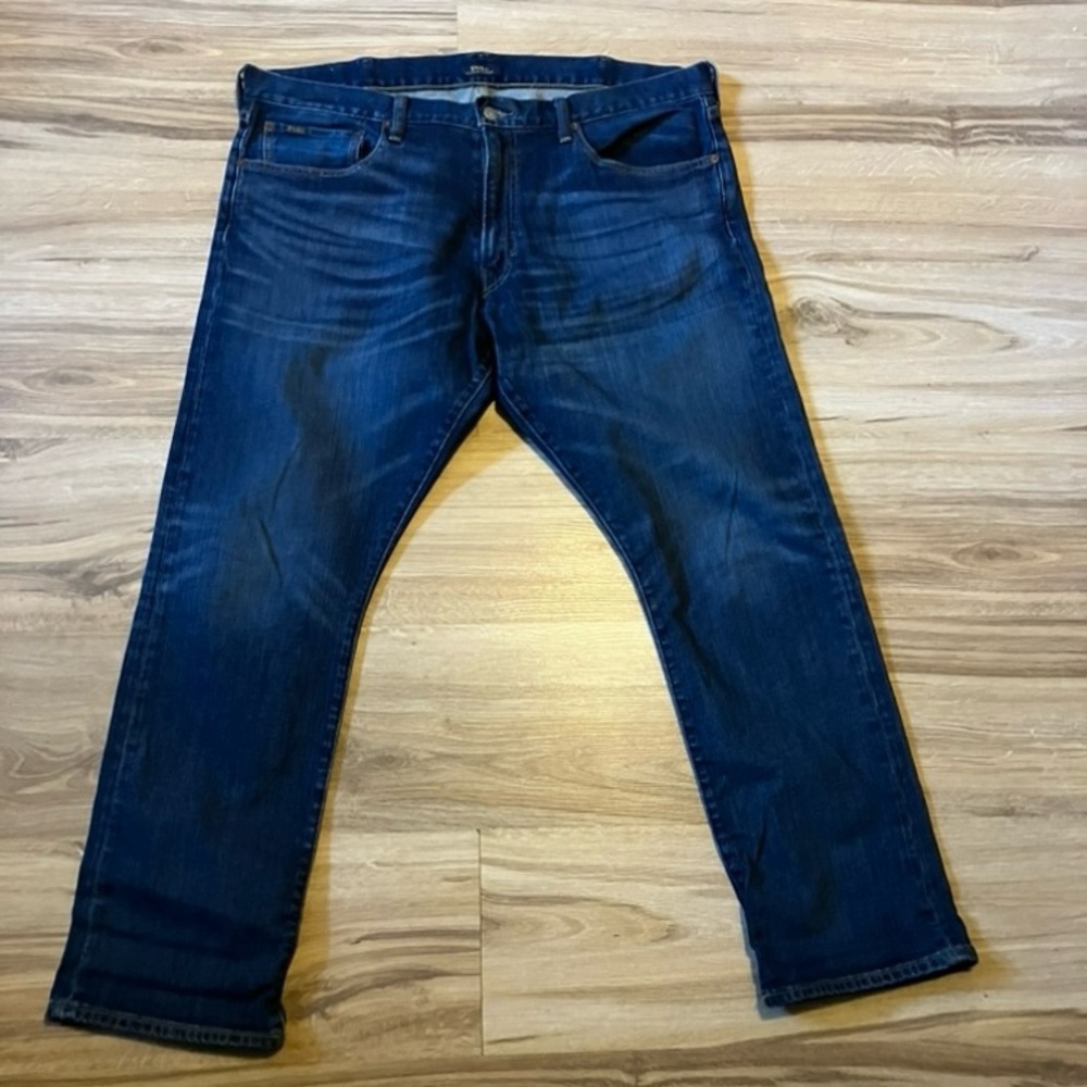 Polo by Ralph Lauren Men's Slim Straight Jeans - Dark Blue Denim
